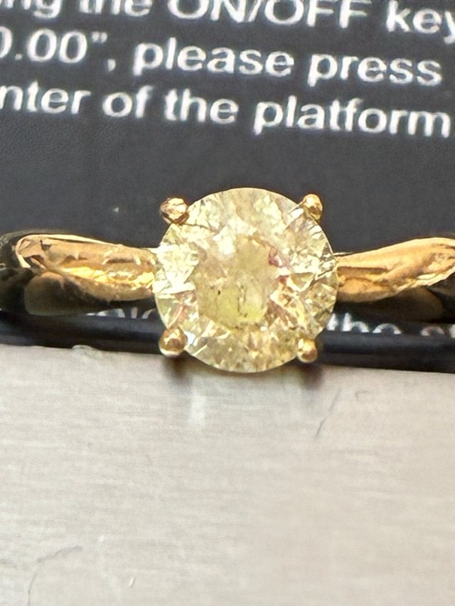 Anillo Oro 18k Diamante Natural 0.96 Ct