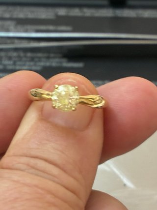 Anillo Oro 18k Diamante Natural 0.96 Ct