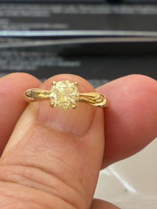 Anillo Oro 18k Diamante Natural 0.96 Ct