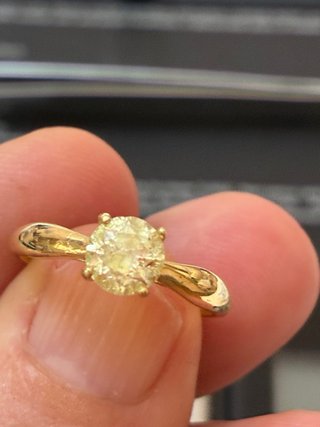 Anillo Oro 18k Diamante Natural 0.96 Ct