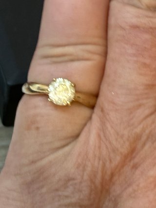 Anillo Oro 18k Diamante Natural 0.96 Ct