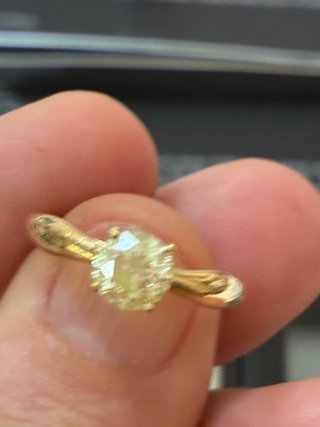 Anillo Oro 18k Diamante Natural 0.96 Ct