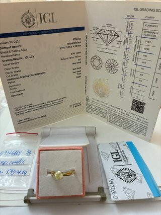 Anillo Oro 18k Diamante Natural 0.96 Ct