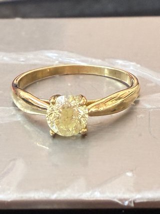 Anillo Oro 18k Diamante Natural 0.96 Ct
