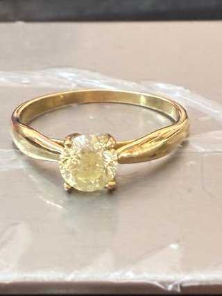 Anillo Oro 18k Diamante Natural 0.96 Ct