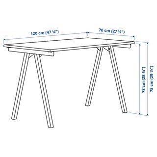 Escritorio IKEA Trotten Blanco 120x70