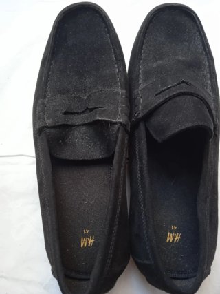 Mocasines Ante Negro H&M Talla 41