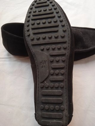 Mocasines Ante Negro H&M Talla 41