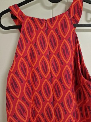 Vestido estampado 70s talla S