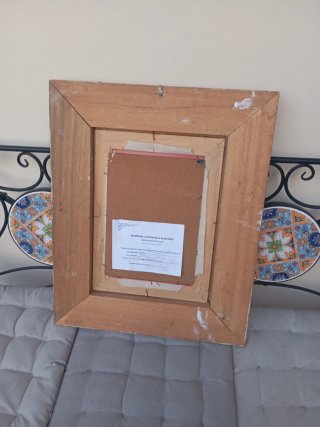 Quadro Pintura olio P. Borriello 75 Pittore Tosca