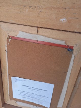 Quadro Pintura olio P. Borriello 75 Pittore Tosca