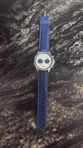 Reloj V. CERNY Azul y Plateado