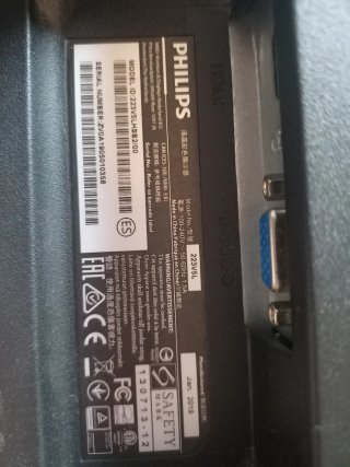 Monitor Philips 21.5 Nero