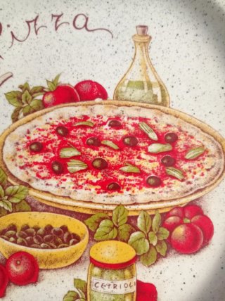 4 Piatti Pizza Vintage Stovit 31cm Ceramica