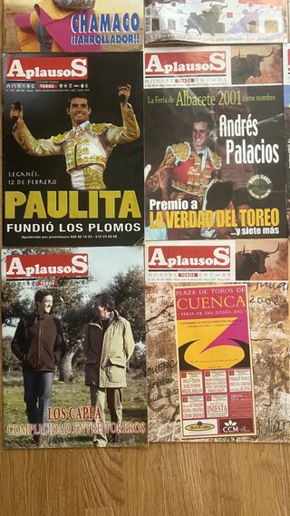 Colección Revistas Aplausos Toros