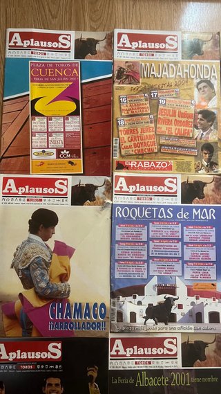 Colección Revistas Aplausos Toros