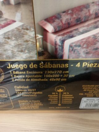 Juego de sábanas 150 cm
