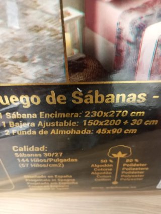 Juego de sábanas 150 cm