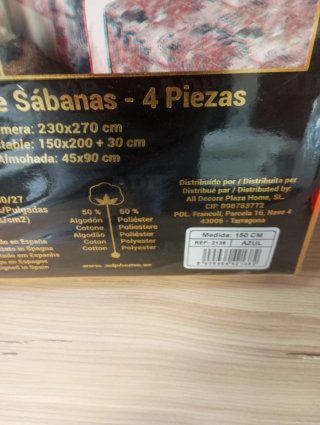 Juego de sábanas 150 cm