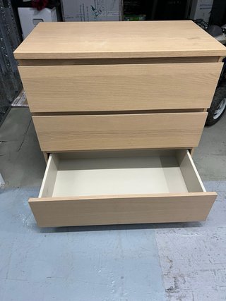 Cómoda de madera color beige/marrón