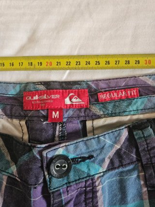 Bermudas Quiksilver Hombre Talla M Cuadros