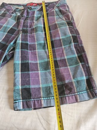 Bermudas Quiksilver Hombre Talla M Cuadros