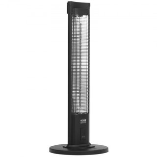 Calentador Infrarrojo, Calentador Eléctrico de Espacio de Control Remoto de 2000W, Calentador de Patio con 3 Velocidades y Temporizador y Protección contra Vuelcos, Exterior/Interior para Dormitor...
