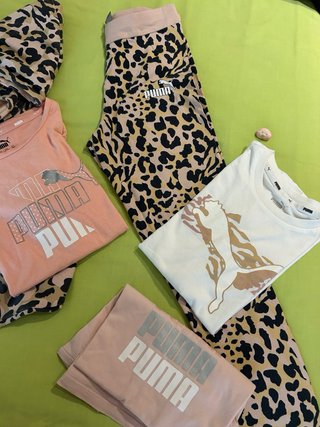 Chándal y 3 camisetas Puma leopardo T:11-12