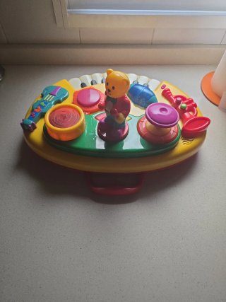 Teclado musical infantil con instrumentos