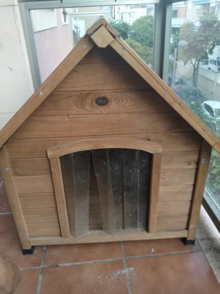 Caseta para perro de jardín