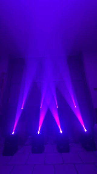 n.4 Spot LED motorizzati con ring