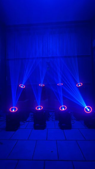 n.4 Spot LED motorizzati con ring