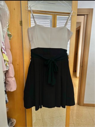 Abito Rinascimento bicolor beige e nero