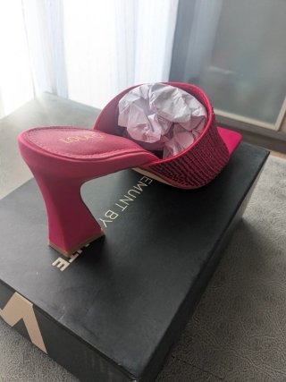 Tacones Lola Casademunt Rosa Brillantes