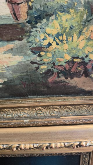 Pintura al óleo Casa de Pueblo
