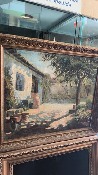 Pintura al óleo Casa de Pueblo