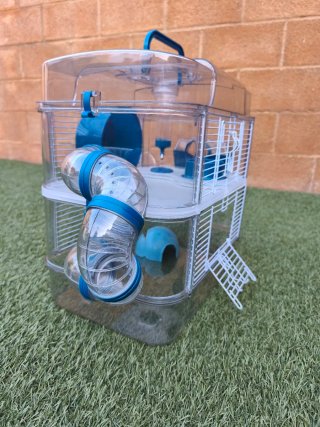 Jaula Hámster Dúplex con Accesorios