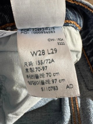 Pantalones Levi's Mujer W28 L29 Azul