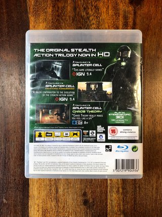 Splinter Cell ps3 trilogy classic hd Tom Clancy's