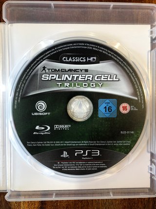 Splinter Cell ps3 trilogy classic hd Tom Clancy's