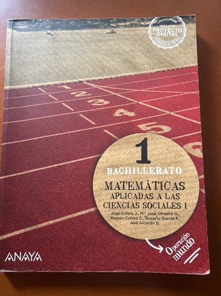 Matemáticas aplicadas a las Ciencias Sociales I...