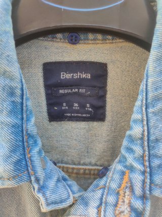 Gilet Jeans Bershka Blu Taglia S