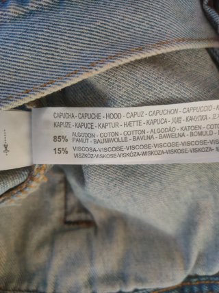 Gilet Jeans Bershka Blu Taglia S