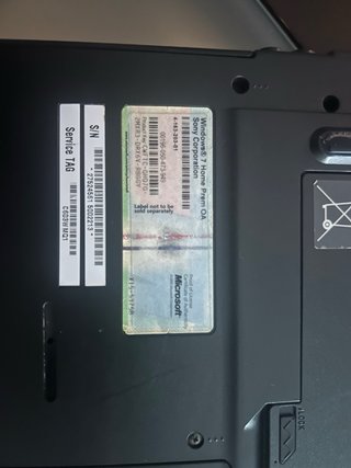Portátil Sony Vaio Negro
