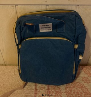Mochila cambiador bebé con cuna portátil