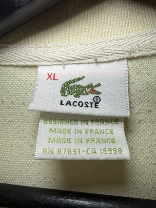 Polo Lacoste Beige Hombre