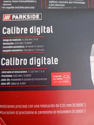 Parkside Calibre Digital y Transportador Ángulo
