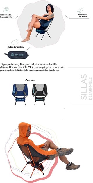 Silla Plegable Camping Playa Imagiro