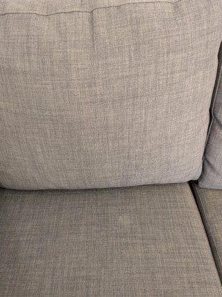 Sofá chaise longue reversible gris