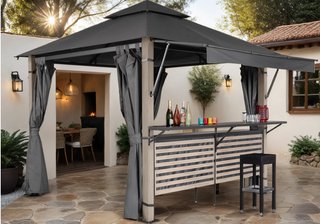 Carpa de Jardín Gris 300x300x310cm